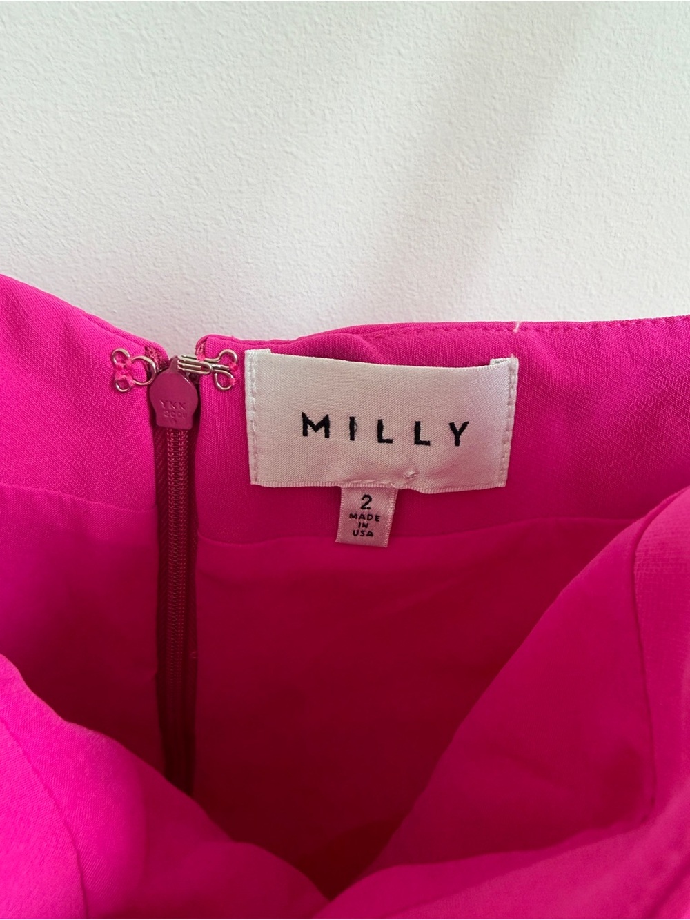 Milly Hot Pink Spaghetti Strap Mini Dress - 2 - Picture 3 of 3